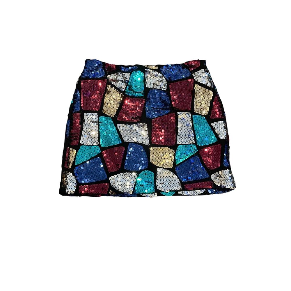 vintage forever 21 sequin mini skirt